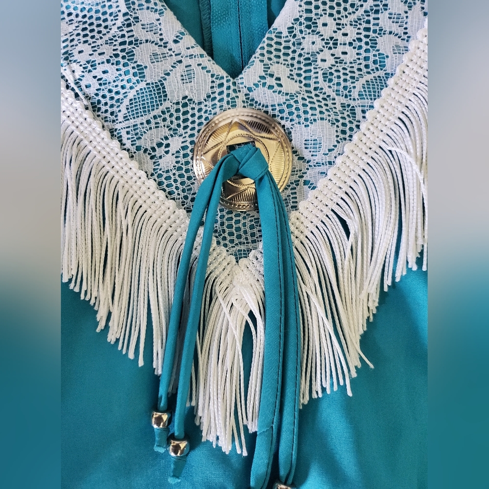 🤠 Vintage Malco Modes Western Wear square dancing skirt set size large - Picture 9 of 12